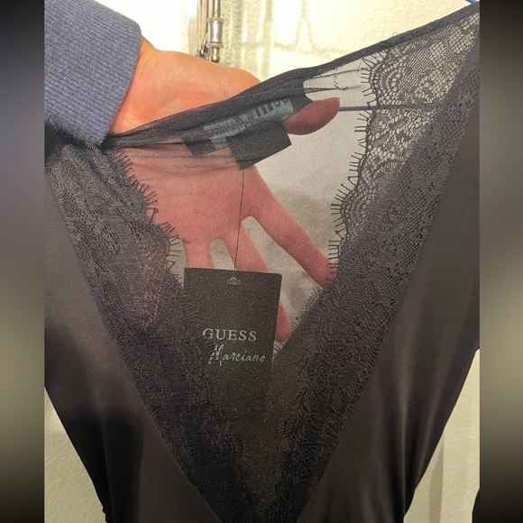 Guess by Marciano Marciano Lace Sheer Black Mini Dress - Picture 6 of 6